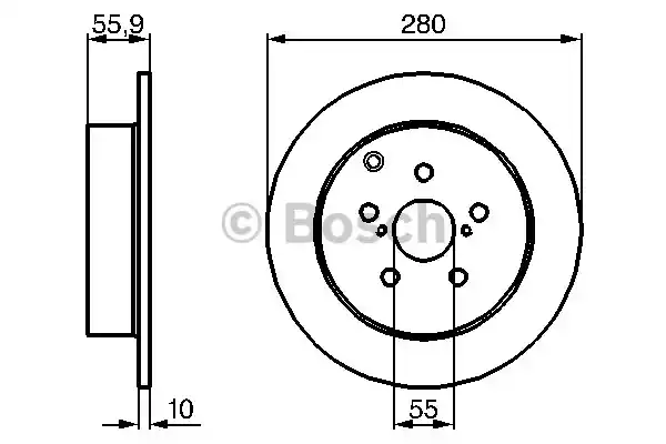 Тормозной диск BOSCH 0986479242