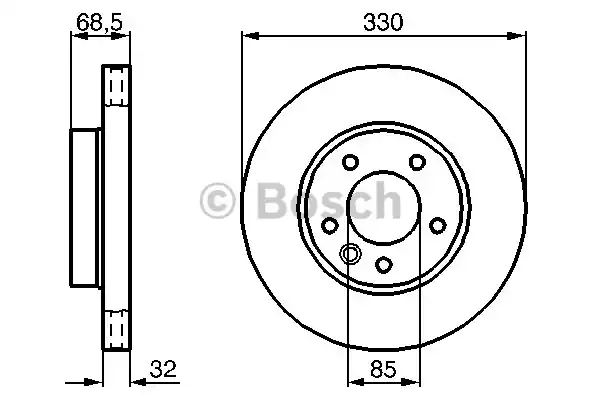 Тормозной диск BOSCH 0986479248
