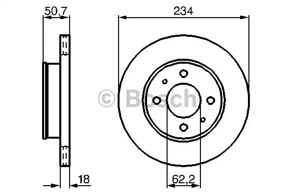 Тормозной диск BOSCH 0986479264