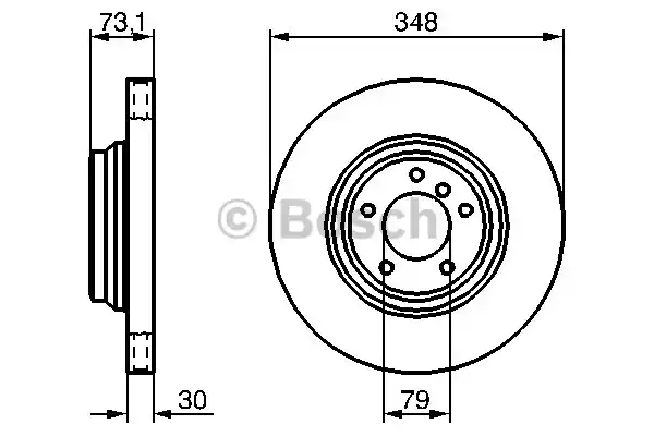 Тормозной диск BOSCH 0986479265