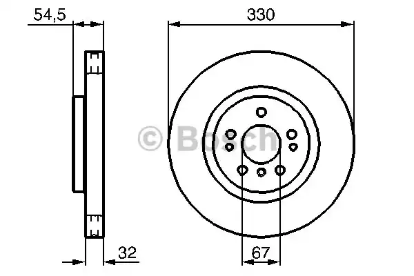 Тормозной диск BOSCH 0986479269