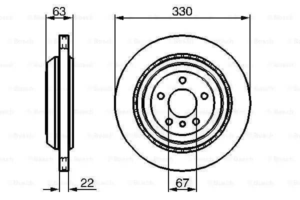 Тормозной диск BOSCH 0986479285