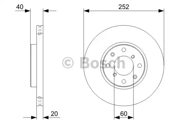 Тормозной диск BOSCH 0986479308