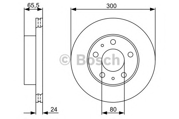 Тормозной диск BOSCH 0986479314