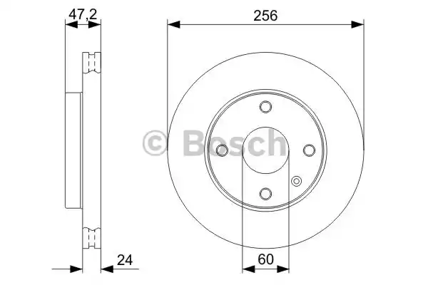 Тормозной диск BOSCH 0986479328