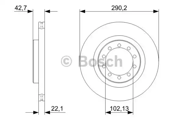 Тормозной диск BOSCH 0986479343