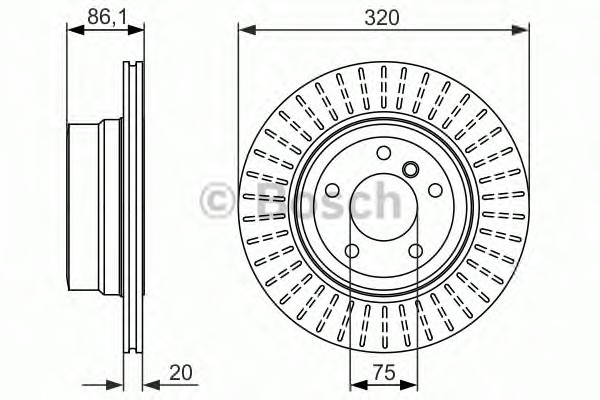 Тормозной диск BOSCH 0986479351