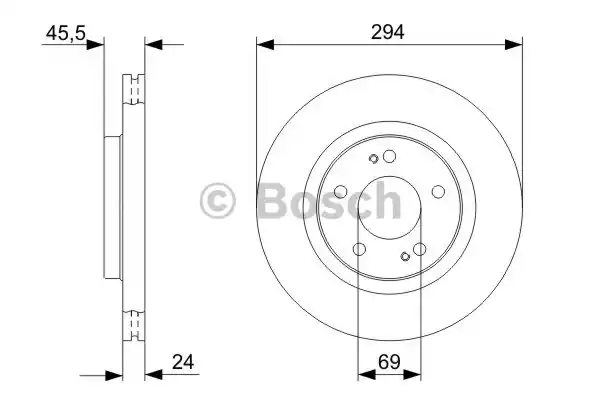 Тормозной диск BOSCH 0986479372