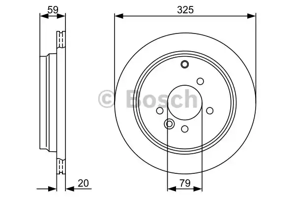Тормозной диск BOSCH 0986479375