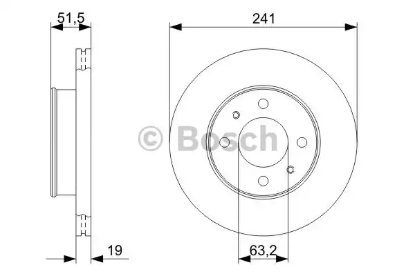 Тормозной диск BOSCH 0986479377
