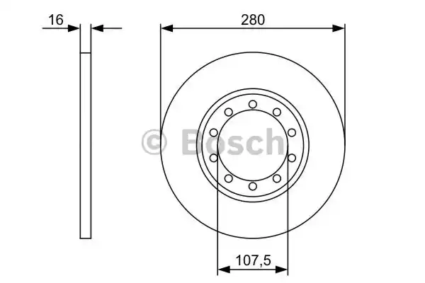 Тормозной диск BOSCH 0986479390