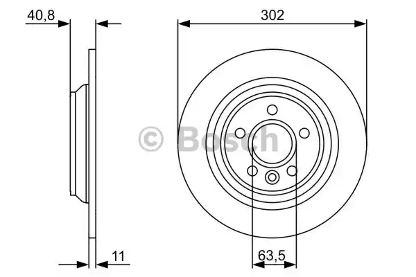 Тормозной диск BOSCH 0986479397