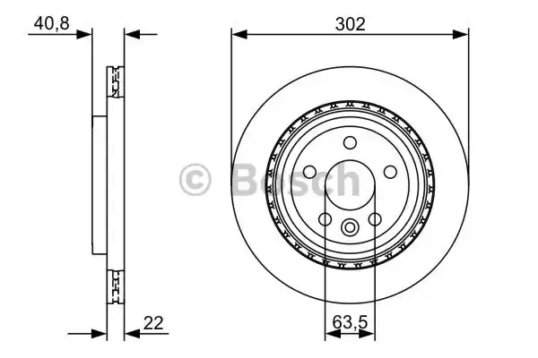 Тормозной диск BOSCH 0986479398