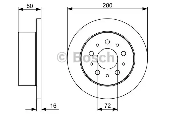 Тормозной диск BOSCH 0986479399