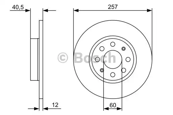 Тормозной диск BOSCH 0986479402