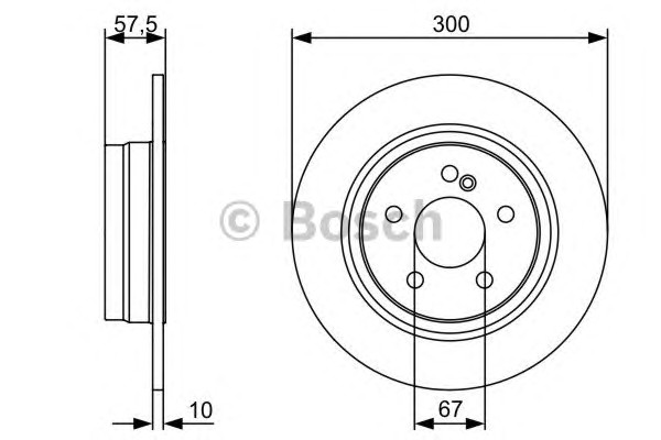 Тормозной диск BOSCH 0986479410