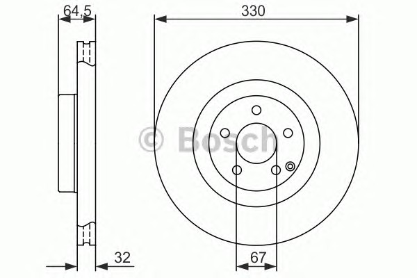 Тормозной диск BOSCH 0986479415