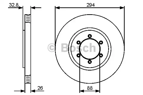 Тормозной диск BOSCH 0986479416