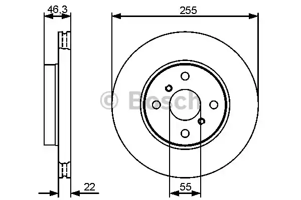 Тормозной диск BOSCH 0986479430