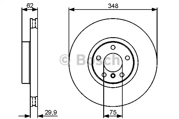 Тормозной диск BOSCH 0986479436