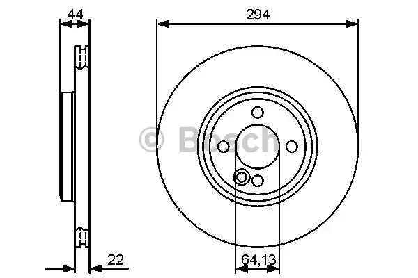 Тормозной диск BOSCH 0986479438
