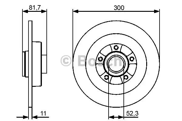 Тормозной диск BOSCH 0986479445