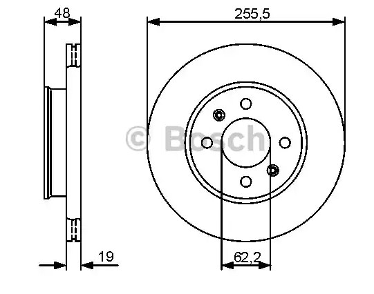 Тормозной диск BOSCH 0986479459