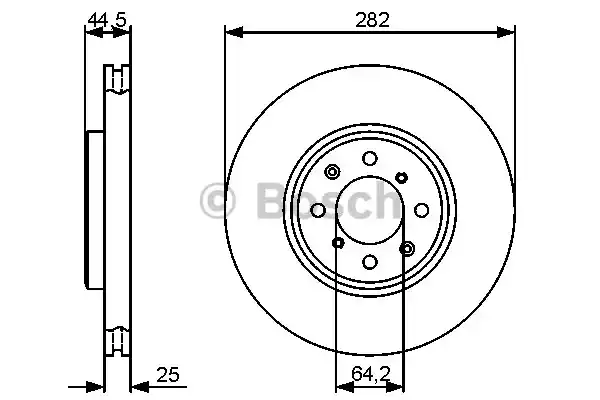 Тормозной диск BOSCH 0 986 479 476