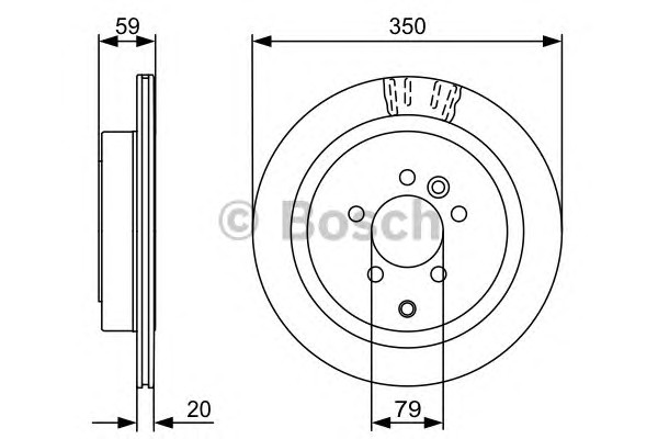 Тормозной диск BOSCH 0986479492
