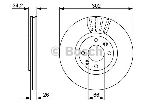 Тормозной диск BOSCH 0986479548