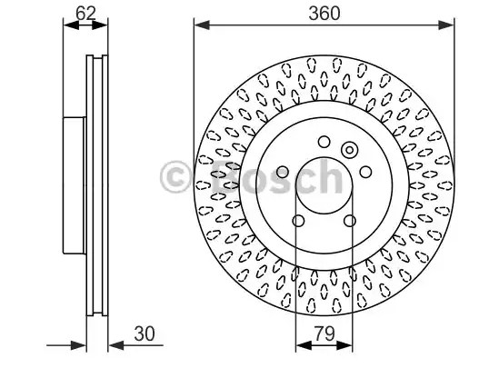 Тормозной диск BOSCH 0986479578