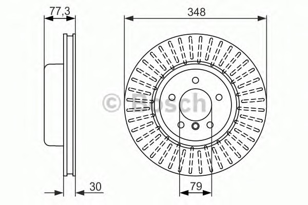 Тормозной диск BOSCH 0986479584