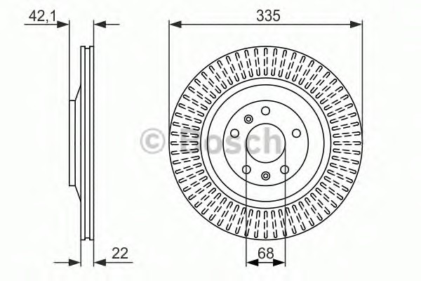 Тормозной диск BOSCH 0986479591