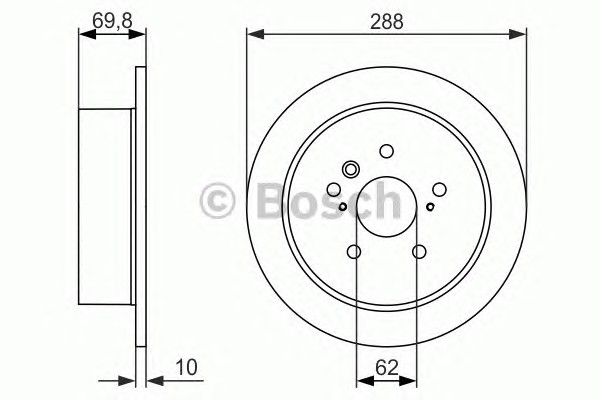Тормозной диск BOSCH 0986479614