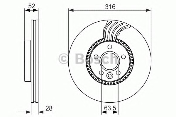 Тормозной диск BOSCH 0986479620
