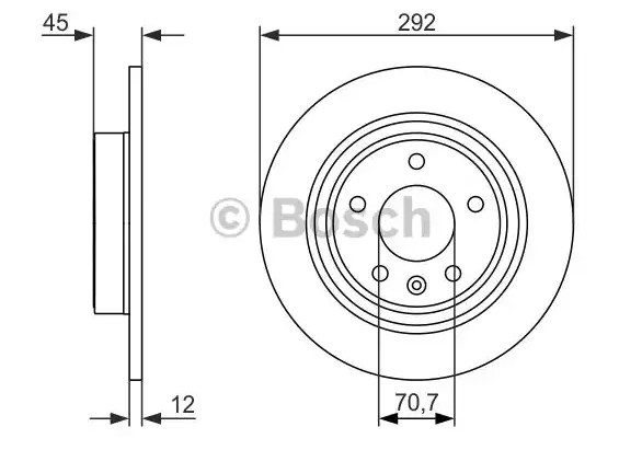 Тормозной диск BOSCH 0986479646