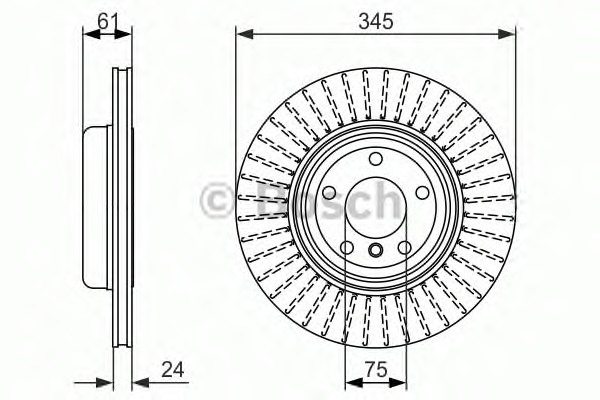 Тормозной диск BOSCH 0986479729