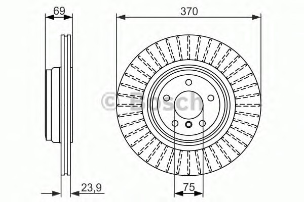 Тормозной диск BOSCH 0986479730