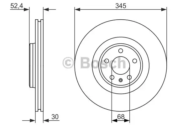 Тормозной диск BOSCH 0986479747