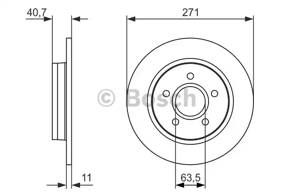 Тормозной диск BOSCH 0986479763