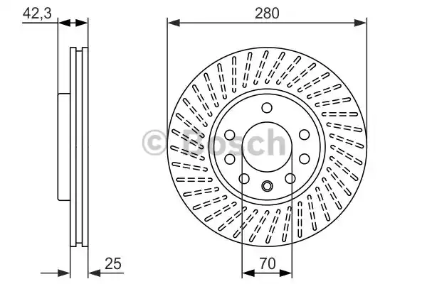 Тормозной диск BOSCH 0986479919