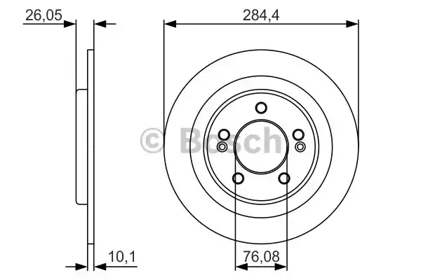 Тормозной диск BOSCH 0986479A47