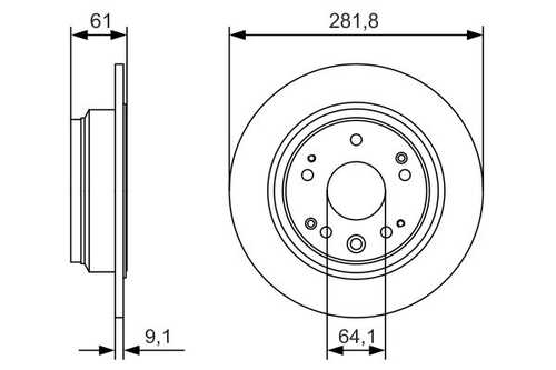 Тормозные диски BOSCH 0986479A91