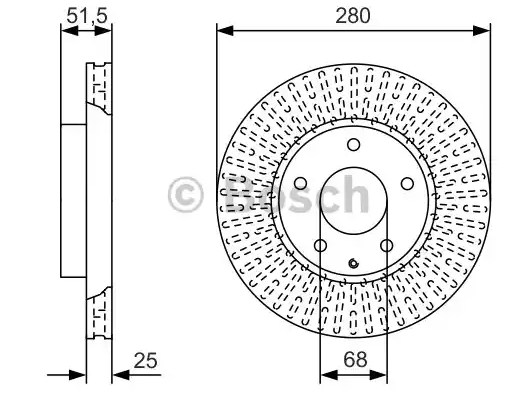 Тормозной диск BOSCH 0986479C36