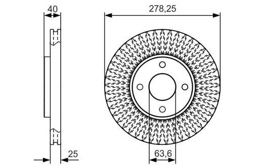 Тормозной диск BOSCH 0986479C48