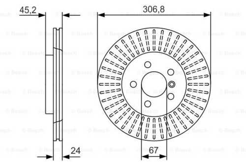 Тормозной диск BOSCH 0986479C93