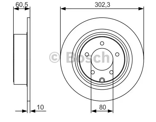 Тормозной диск BOSCH 0986479R07