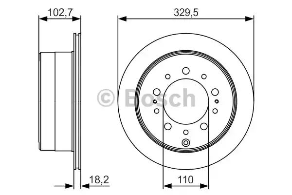 Тормозной диск BOSCH 0986479R15