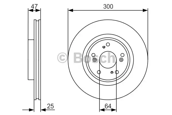 Тормозной диск BOSCH 0986479R24