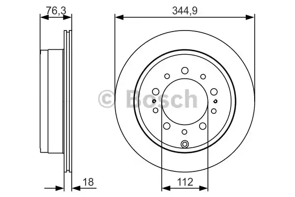 Тормозной диск BOSCH 0986479R32